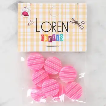 Loren Crafts 8li Desenli Düğme - 1095
