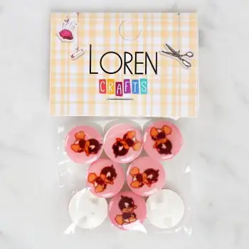 Loren Crafts 8li Ördek Düğme - 1208