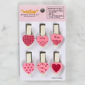 Loren Dekoratif Pembe Kalp Desenli Mandal 6lı