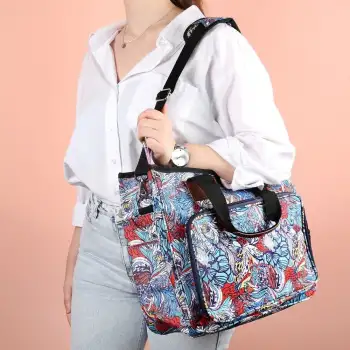 Loren Desenli Örgü Çantası