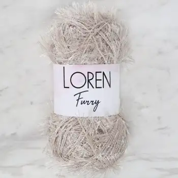 Loren Furry Açık Bej El Örgü İpi - RF050
