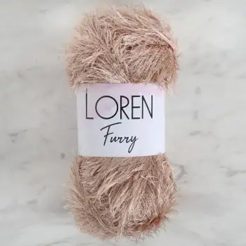 Loren Furry Bej El Örgü İpi - RF053 - 34060