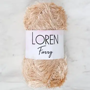 Loren Furry Bej El Örgü İpi - RF100
