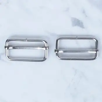 Loren Gümüş Metal Toka Sürgülü 2 li Paket