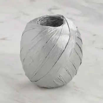 Loren Natural Raffia 30 gr Gümüş Kağıt İp