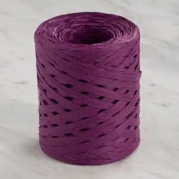 Loren Natural Raffia 90 gr Mor Kağıt İp - 41