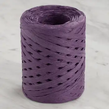 Loren Natural Raffia 90 gr Mor Kağıt İp - 42