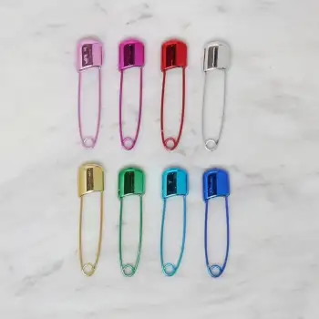 Loren Renkli Büyük Boy Çengelli İğne 10 lu