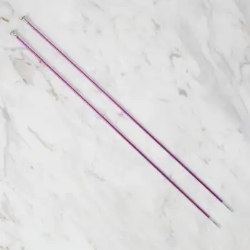 Loren Rythm 2,5mm Mor Renkli Metal Örgü Şişi