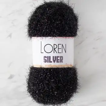 LOREN SILVER SİYAH EL ÖRGÜ İPİ - RS1001 - 34093