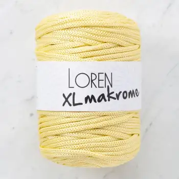 Loren XL Makrome Sarı El Örgü İpi - R039 - 33704