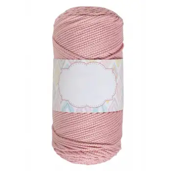Makrome İpi 3mm Polyester Açık Pembe