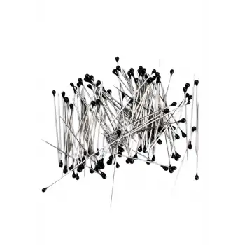 Minelli İğne Kutulu Siyah Başlı 100lü