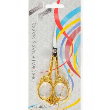 Nakış Makası Dekoratif Altın Kelebek YBL-403 Model 22
