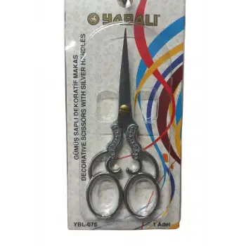 Nakış Makası Gümüş Saplı Dekoratif Makas YBL-075 Model 5