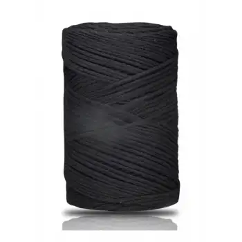 Pamuk Makrome 2 mm Siyah