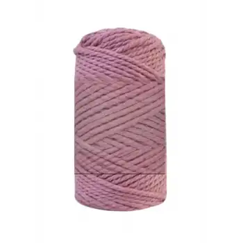 Pamuk Makrome 4 mm İp  Gül Kurusu