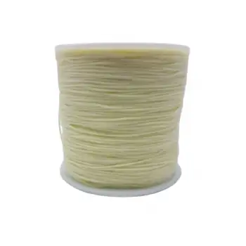 Paraşüt İpi, Bileklik-Kolye örgü ipi 1 mm 50 metre Krem