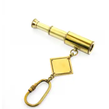 Pirinç Dürbün Tasarımı Anahtarlık Ksk2107