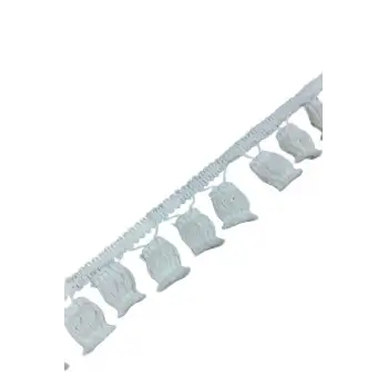 Ponpon Püskül Pamuk en 5 cm Krem 5 Metre