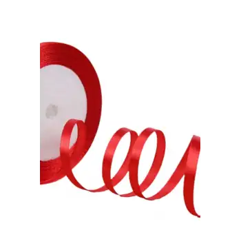 Saten Kurdele 2 cm 10 Metre Kırmızı