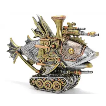 Steampunk Polyester Tasarım Balık Figürü Alk2453