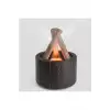 250 Ml Alev Görüntülü Bonfire Oda Nemlendirici Şık Tasarım Uzaktan Kumanda Kontrollü Siyah