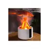 250 Ml Alev Görüntülü Bonfire Oda Nemlendirici Şık Tasarım Uzaktan Kumanda Kontrollü Siyah