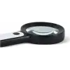 30x 12ışıklı Büyüteç Taşınabilir Çıft Katmanlı Optik Cam Okuma Büyüteç 229018