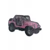 Aplike Ütü İle Yapışan Jeep pembe Arma 2,5x3 cm
