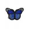 Aplike Ütü İle Yapışan Kelebek Lacivert Arma 7x5 cm