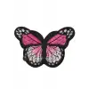 Aplike Ütü İle Yapışan Kelebek Pembe Arma 7x5 cm