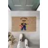 Bej Kapı Önü Paspası Lets Rock Ayıcık Desen  K-3322