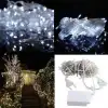 New 100 Ledli 8 Fonksiyonlu 10 Metre Led Aydınlatma Dekor Lambası (beyaz)