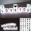 New 10lu Lightbox Işıklı Harf Mesaj Panosu Dekoratif  Harf Işık Zinciri