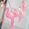 New 10lu Pilli Led Flamingo Dekoratif Işık Zinciri Aydınlatma 1,5 Mt