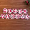 New 11 Harfli Kırmızı Beyaz İpli MUTLU YILLAR Yazılı Ahşap Yılbaşı Ağaç Süsü