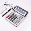 New 12 Haneli Geniş LCD Ekran, Pilli Büyük Düğmeli Hesap Makinesi