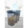 New 2 Kapaklı Ölçekli Erzak Saklama Kabı - 1,2 Litre - SA930