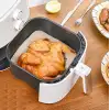 New 250 Adet Air Fryer Pişirme Kağıdı Tek Kullanımlık Hava Fritöz Yağ Geçirmez Yapışmaz Gıda Pişirme Kağıdı Delikli Kare Model