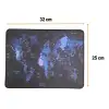 New 25x32 cm Küçük Boy Mouse Pad Dünya Haritası