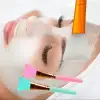 New 2li Silikon Temizlemesi Kolay Kullanılabilen Yüz Cilt Bakımı Maske Ve Krem Spatulası