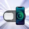 New 2si 1arada Kablosuz Saat,Kulaklık ve Telefon Hızlı Şarj Etme Aparatı