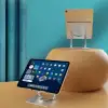 New 360 Derece Dönebilen Yükseltilmiş Masaüstü Ayarlanabilir  Metal Tablet Standı