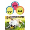New  3lü Renkli Desenli Tenis Topu Kedi Köpek Oyuncağı