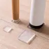 New 4 Adet Silikon Şeffaf Koltuk Mobilya Masa Beyaz Eşya Yazıcı Koruyucu Kaydırmaz  Dayanıklı Pe