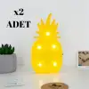 New Ananas Şeklinde Ledli Dekoratif Eğlenceli Çocuk Gece Lambası