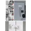 New Bebek Çocuk Güvenliği Çekmece ve Dolap İçin Kendiliğinde Yapışkanlı Vidasız Kapak Kilidi