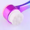New Çift İşlevli Renkli Cilt Yüz Temizleme Fırçası Peeling Masaj Etkili Gözenek Temizleyici Alet