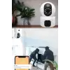 New Çift Kameralı Wifi Bağlantılı Gece Görüşlü Ev Tipi Güvenlik Kamerası